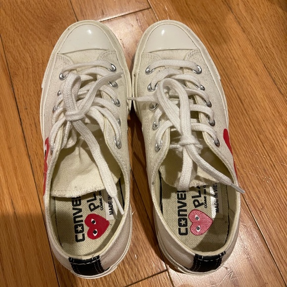 Comme des garçons PLAY x converse chuck Taylor hidden heart low top - Picture 2 of 6